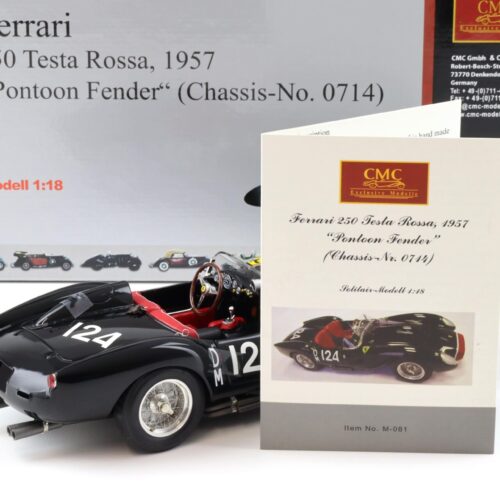 1:18 CMC Ferrari 250 Testa Rossa 1957 Pontoon Fender #124 black M-081