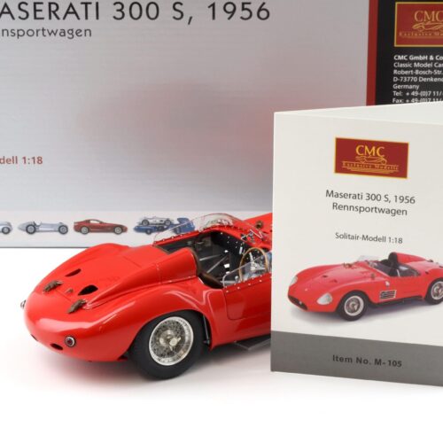 1:18 CMC Maserati 300S Rennsportwagen 1956 red M-105