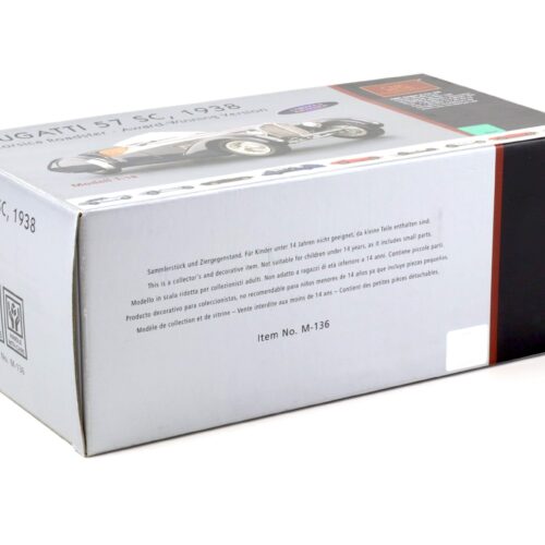 1:18 CMC Bugatti 57 SC Corsica Roadster 1938 blue CONCOURS D'ELEGANCE M-136