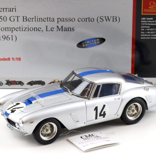 1:18 CMC Ferrari 250 GT Berlinetta passo corto SWB Competizione 1961 Le Mans M-079