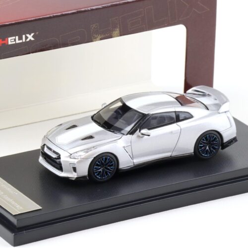 1:64 Motorhelix Nissan GT-R (R35) 50th Anniversary Ultimate metal silver M63503