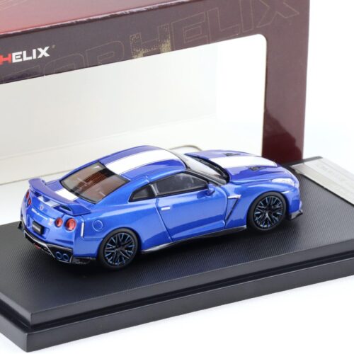 1:64 Motorhelix Nissan GT-R (R35) 50th Anniversary Wangan blue M63501