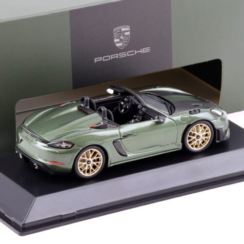 1:43 Spark Porsche 718 Spyder RS (982) oak green/ gold wheels WAP DEALER
