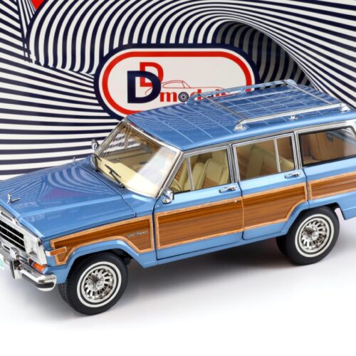 1:18 DD-Models Jeep Grand Wagoneer 1991 Spinnaker blue/ wood DO00101