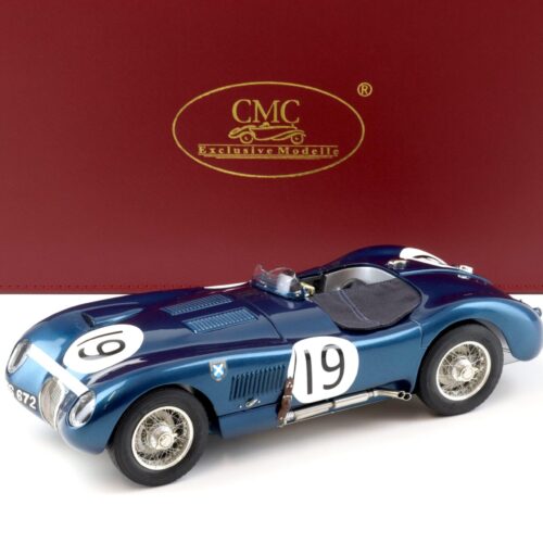 1:18 CMC Jaguar C-Type Goodwood Members Meeting 1954 Jimmy Stewart #19 M-192