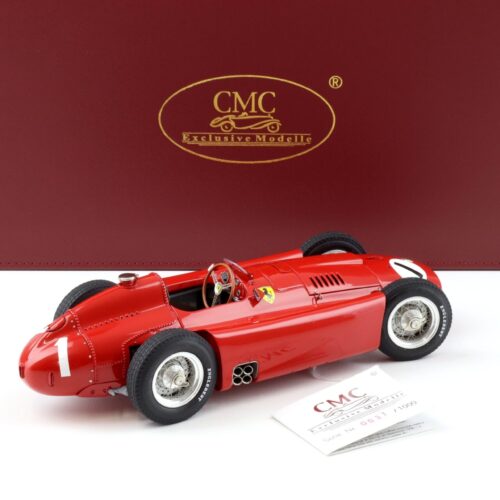 1:18 CMC Ferrari D50 GP of Great Britain 1956 Juan Manuel Fangio #1 red M-197