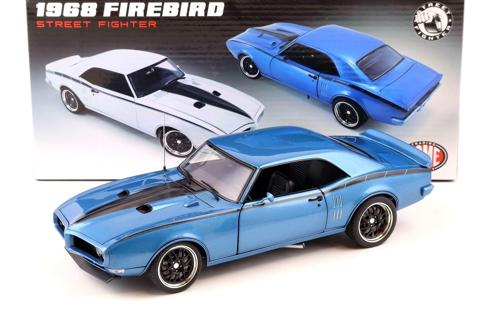 1:18 ACME 1968 Pontiac Firebird Street Fighter Lucerne blue A1805211