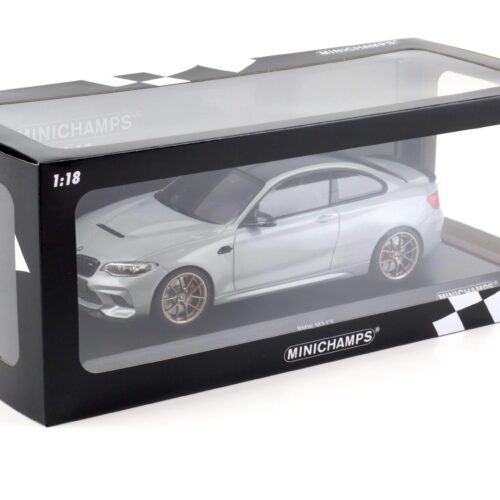 1:18 Minichamps BMW M2 CS (F87) Coupe 2020 silver metallic/ gold wheels