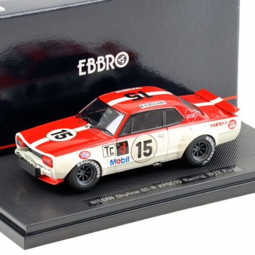 1:43 Ebbro Nissan Skyline GT-R KPGC10 Racing 1972 Kurosawa #15 red/white