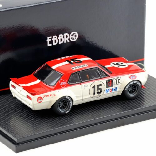 1:43 Ebbro Nissan Skyline GT-R KPGC10 Racing 1972 Kurosawa #15 red/white