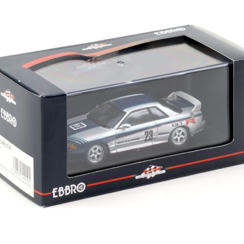 1:43 Ebbro Nissan Skyline GT-R R32 Gr.A Test Car #23 silver