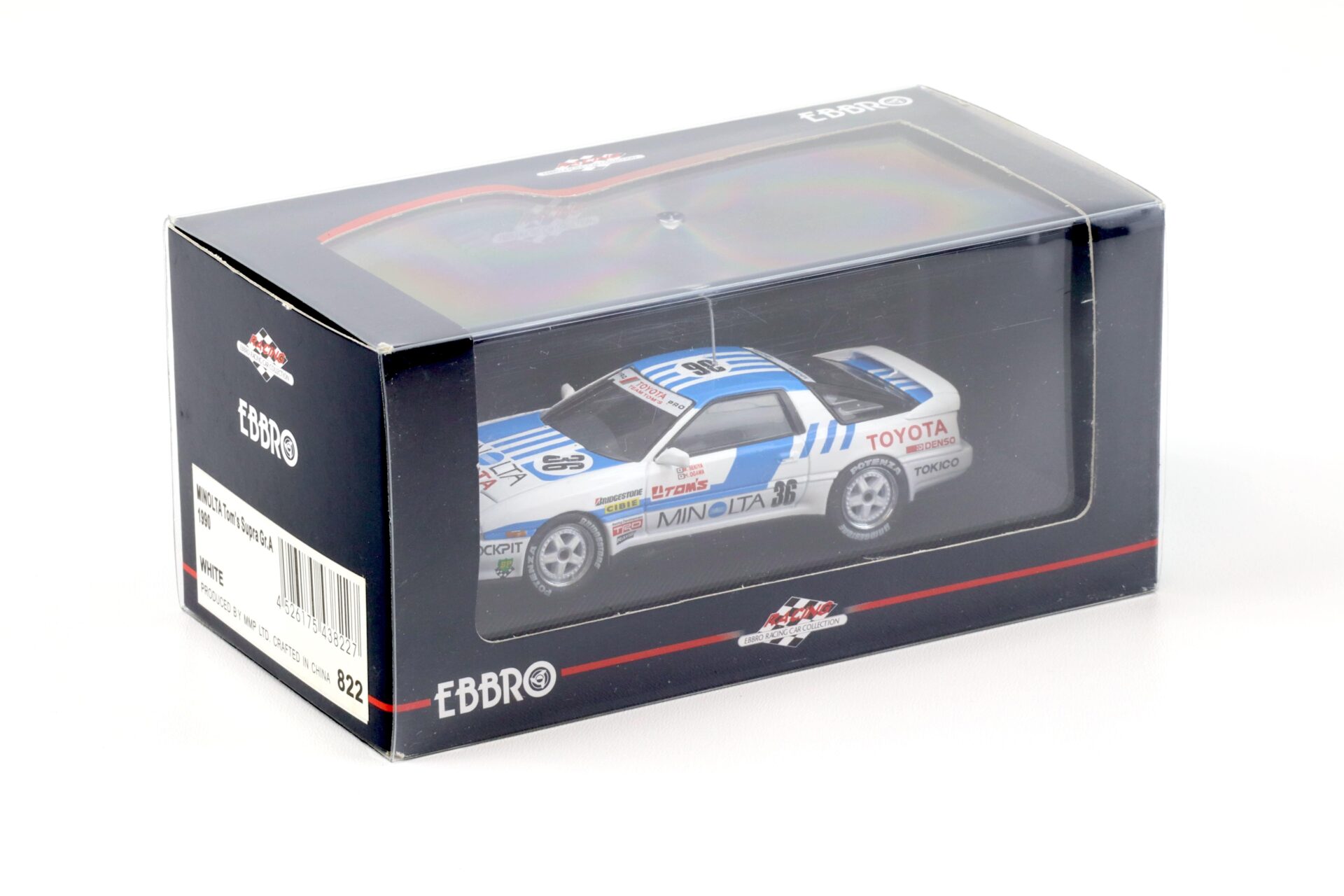 1:43 Ebbro 1990 Toyota Supra MINOLTA TomÂ´s Supra Gr.A 1990 Sekiya/Ogawa #36