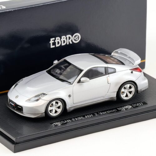 1:43 Ebbro Nissan Fairlady Z Version Nismo 2007 silver metallic