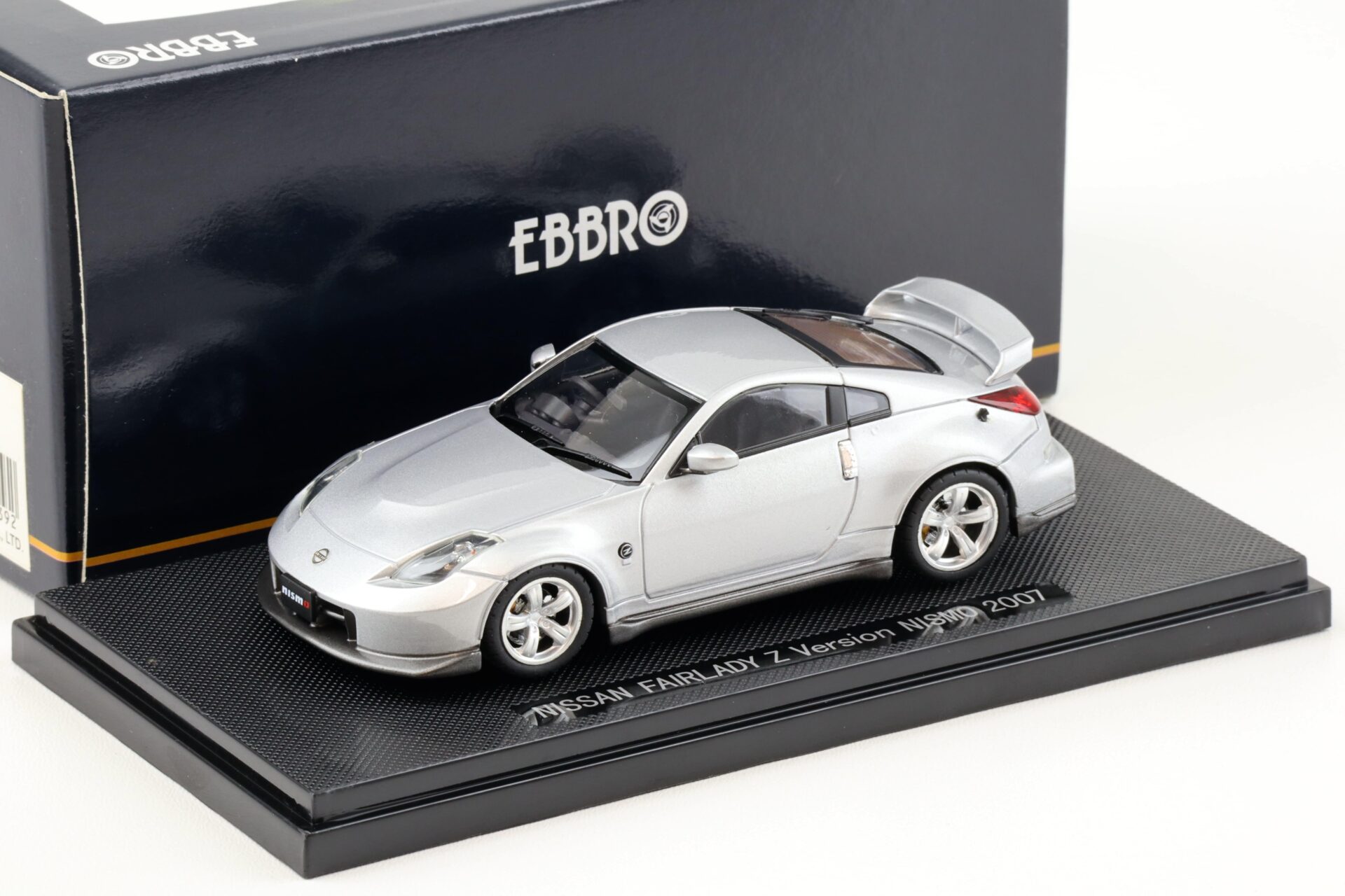 1:43 Ebbro Nissan Fairlady Z Version Nismo 2007 silver metallic