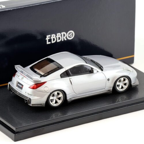 1:43 Ebbro Nissan Fairlady Z Version Nismo 2007 silver metallic