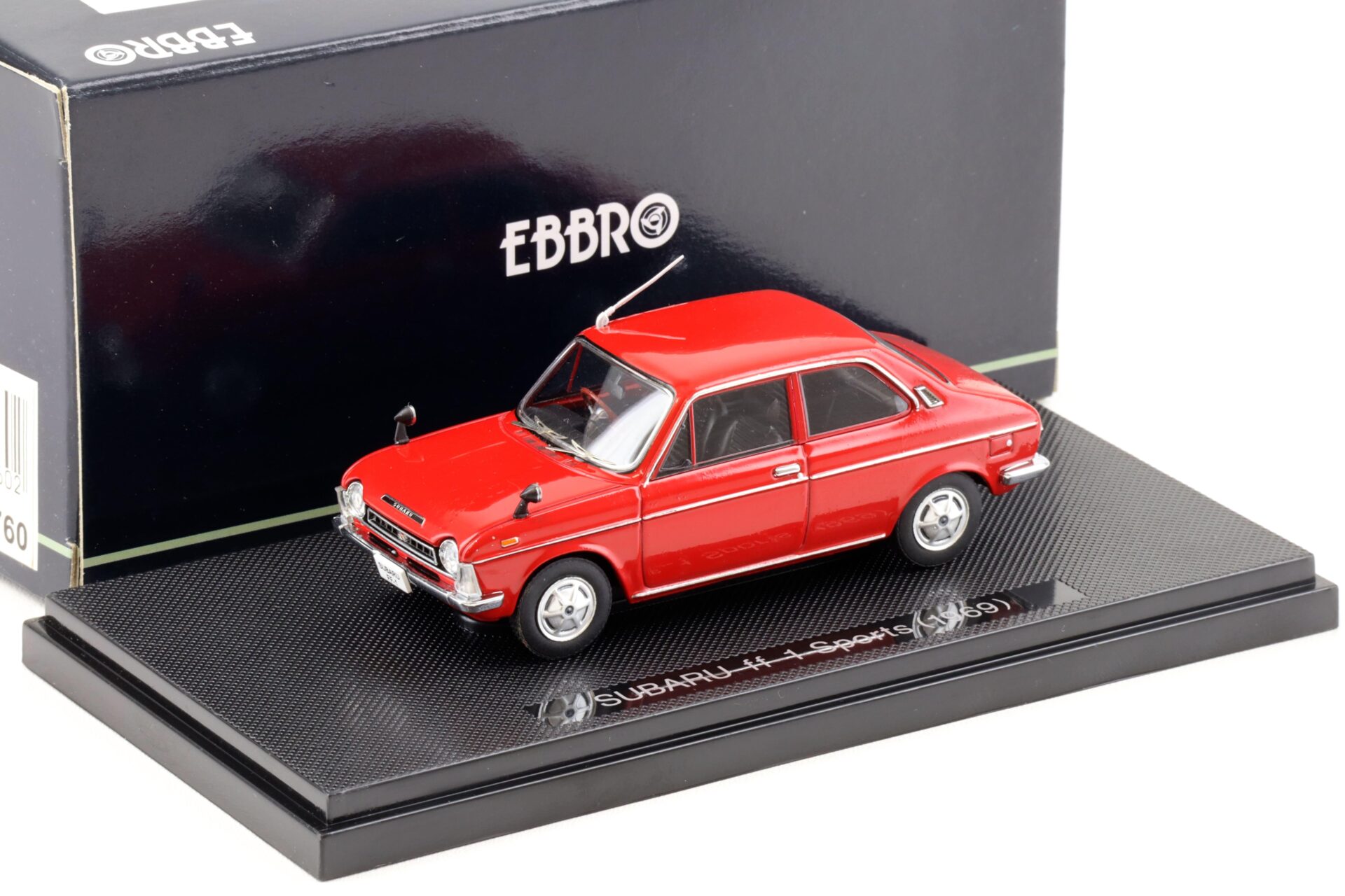 1:43 Ebbro Subaru FF-1 Sports Sedan 2-door 1969 red