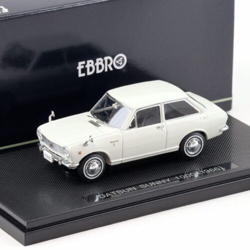 1:43 Ebbro Nissan Datsun Sunny 1000 white 1966 - Image 1