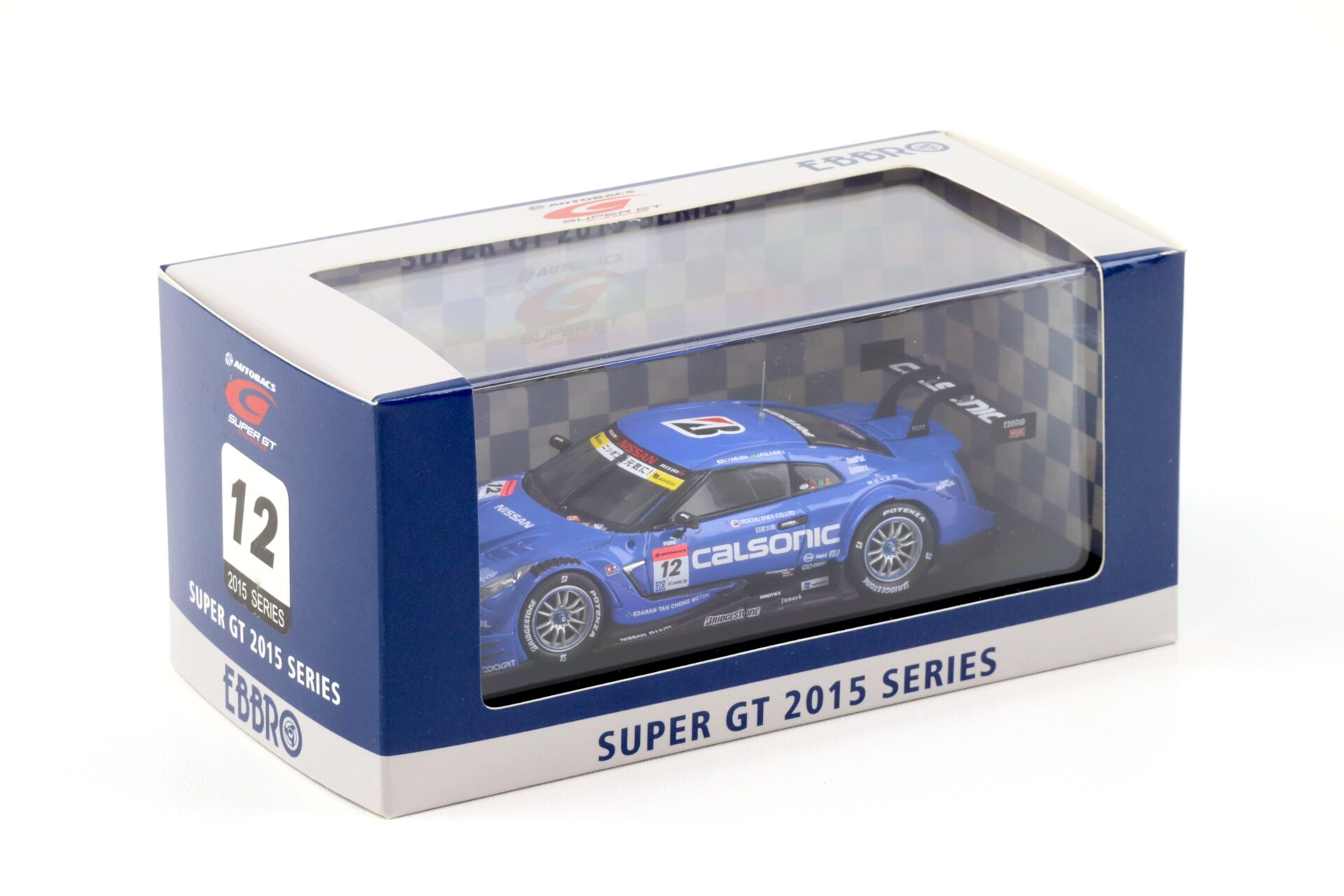 1:43 Ebbro Nissan GT-R Super GT500 Rd.4 Fuji 2015 Calsonic Impuls #12 Yasuda