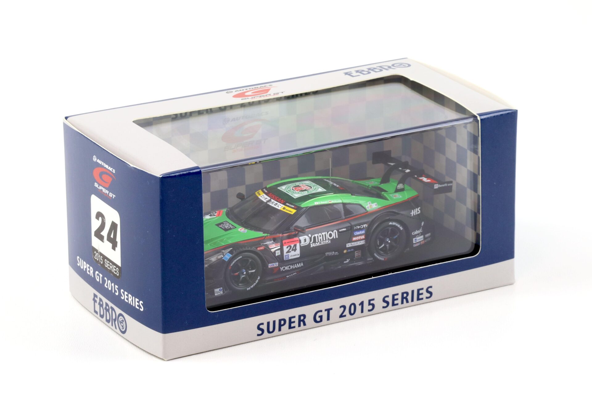 1:43 Ebbro Nissan GT-R Super GT500 Rd.4 Fuji Winner 2015 DÂ´station ADVAN #24