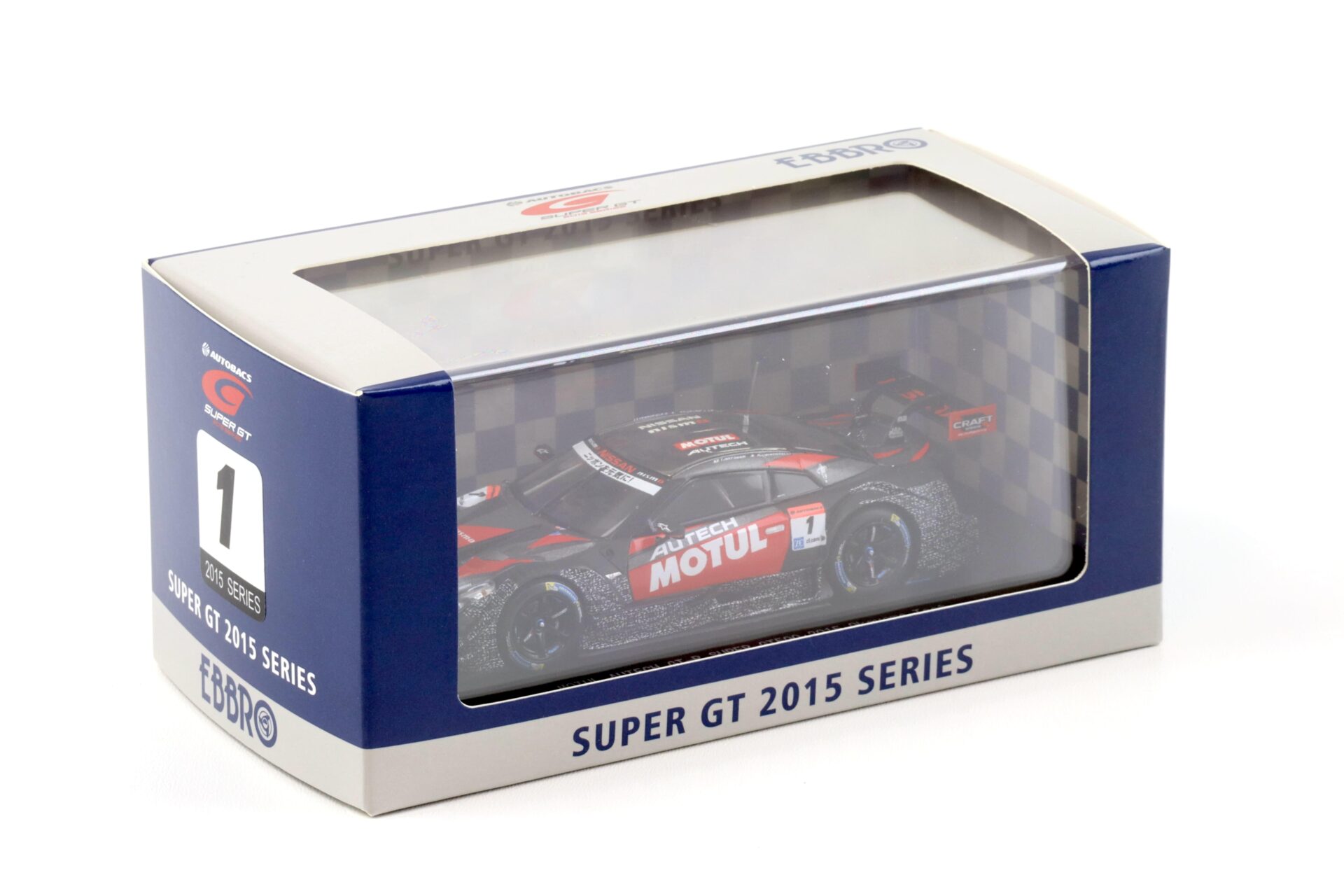 1:43 Ebbro Nissan GT-R Super GT500 Okayama Test 2015 MOTUL AUTECH #1