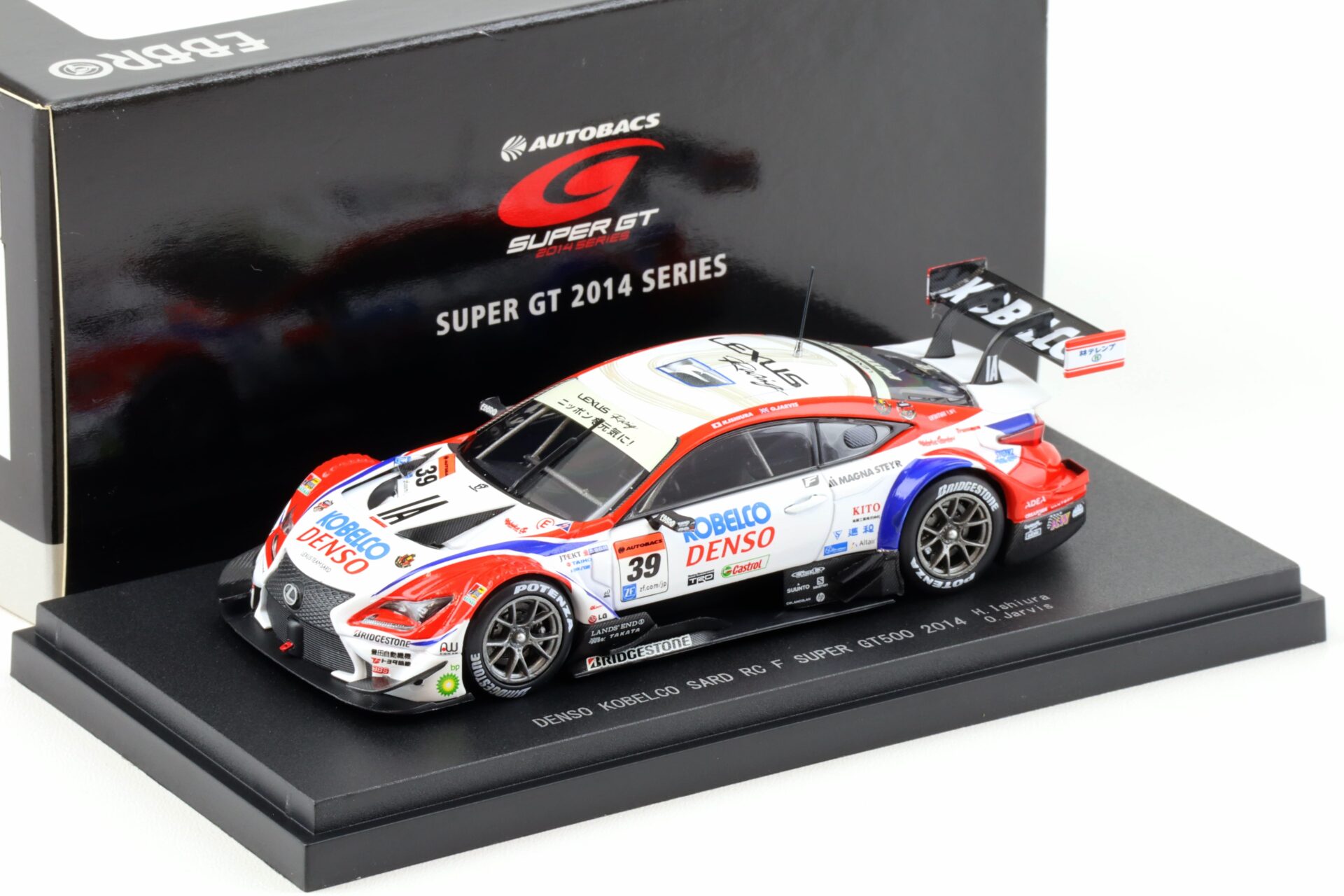 1:43 Ebbro Lexus RC F Super GT500 #39 DENSO KOBELCO SARD 2014 Ishiura/Jarvis