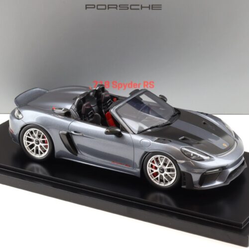 1:18 Spark Porsche 718 Spyder RS (982) vanadium grey/ red interior WAP DEALER