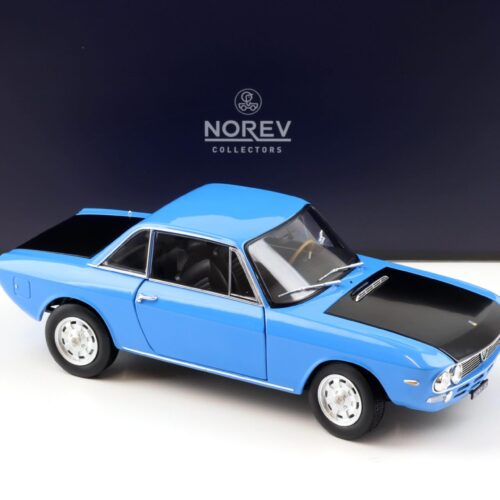 1:18 Norev Lancia Fulvia 1600 HF 1971 middle blue/ black - Limited 200 pcs.