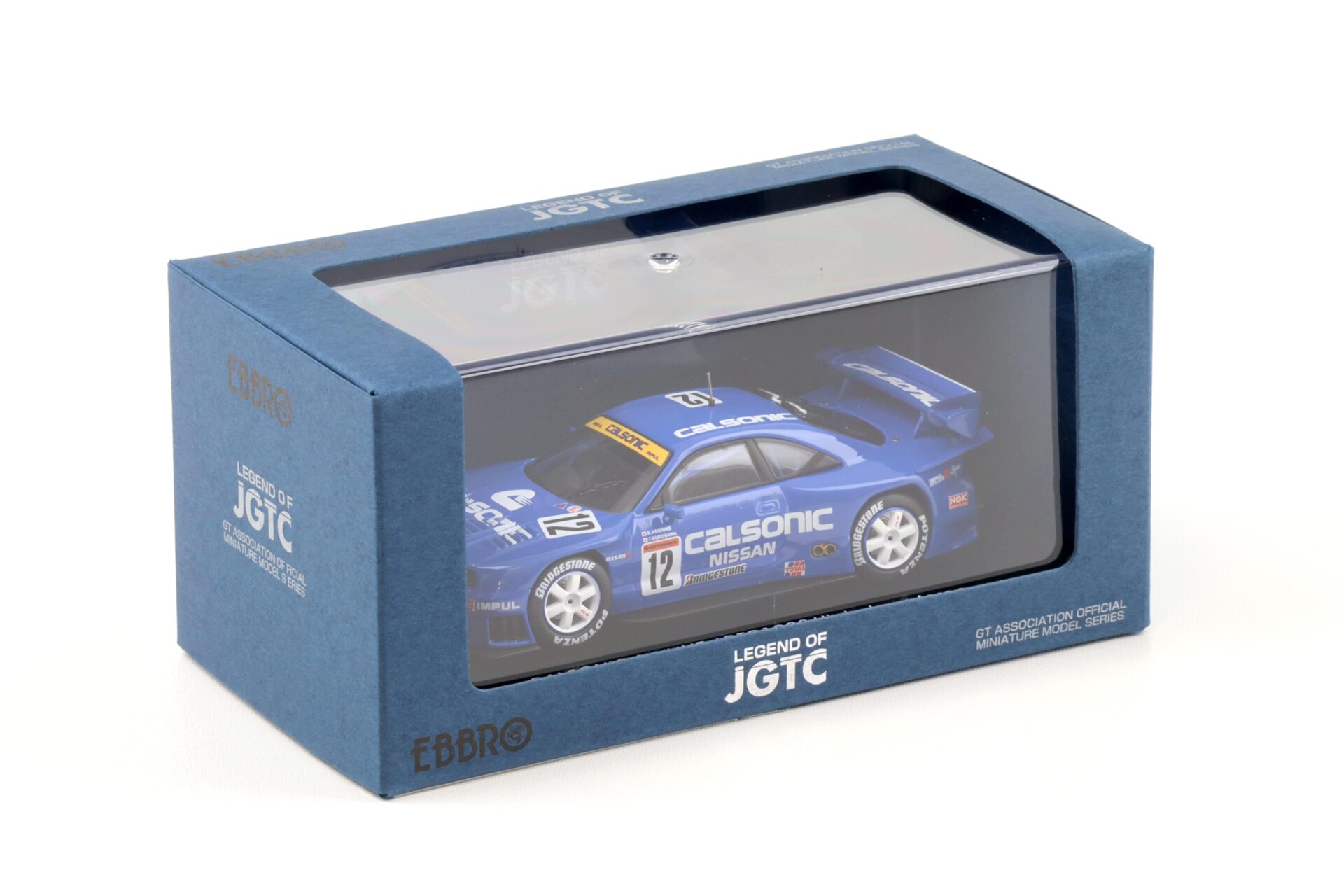 1:43 Ebbro Nissan Skyline R33 Calsonic Skyline #12 JGTC 1998 HDF blue