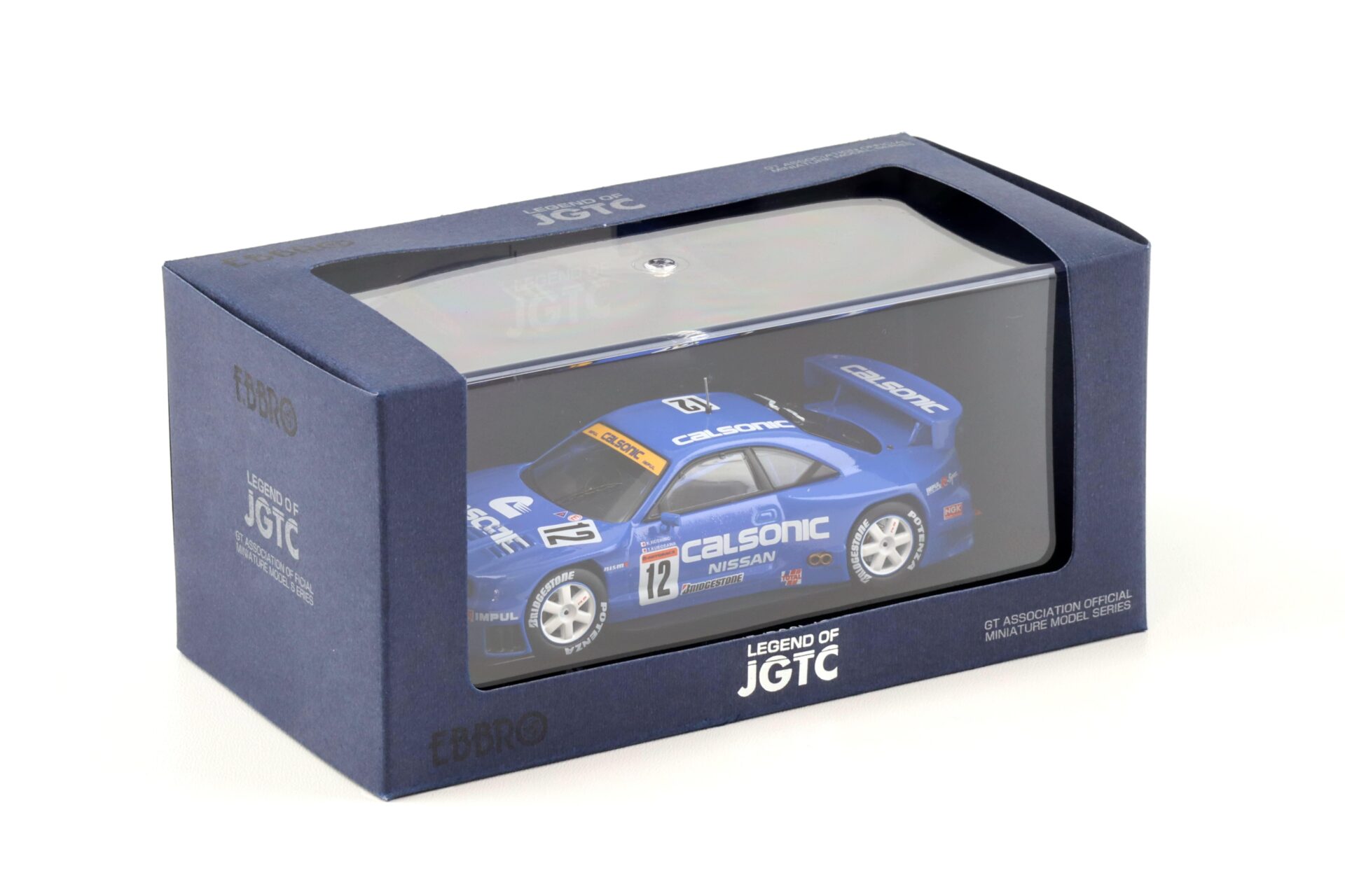 1:43 Ebbro Nissan Skyline R33 Calsonic Skyline #12 JGTC 1998 blue