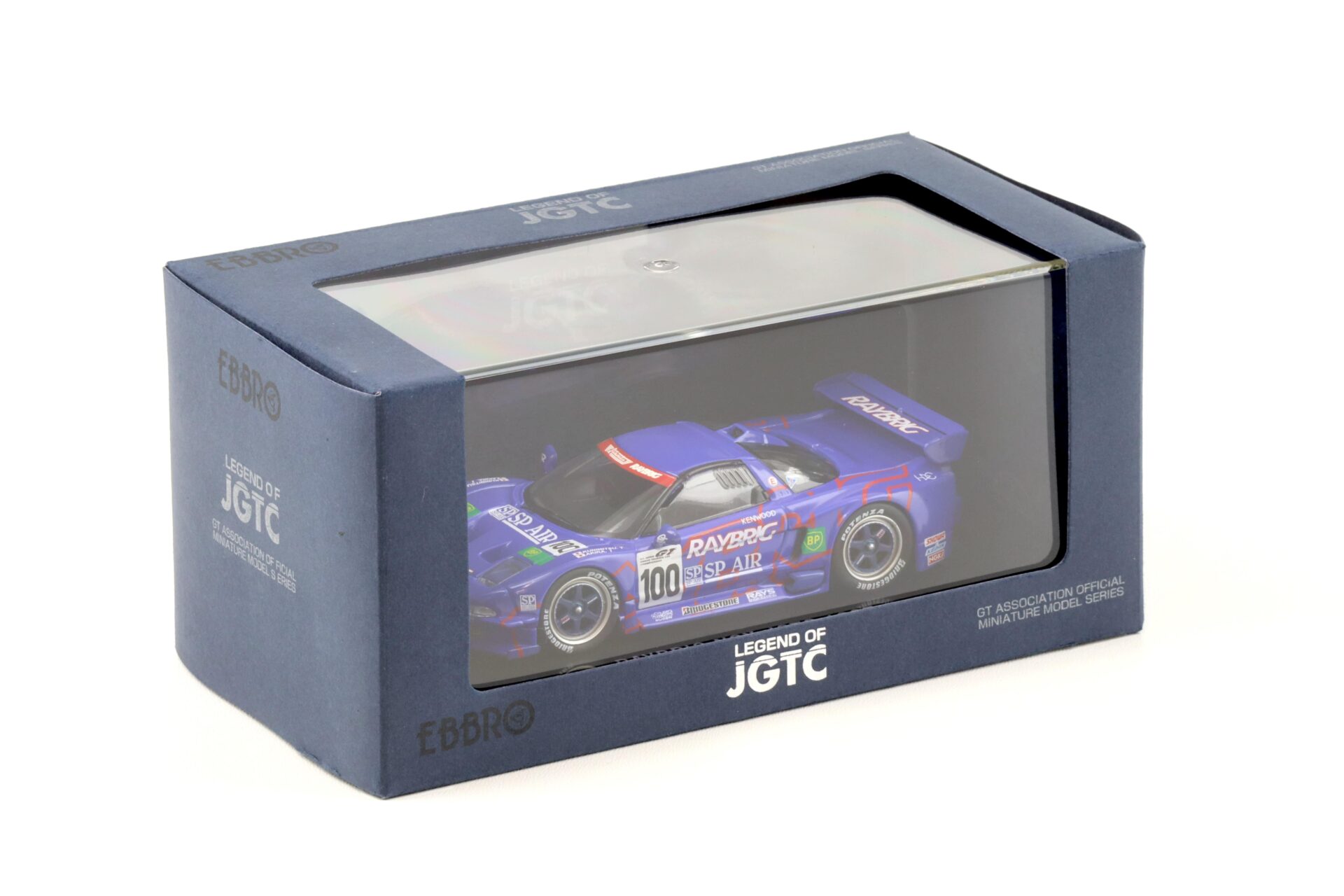 1:43 Ebbro Honda NSX RAYBRIG NSX #100 JGTC 1997 blue Kunimitsu/ Akira