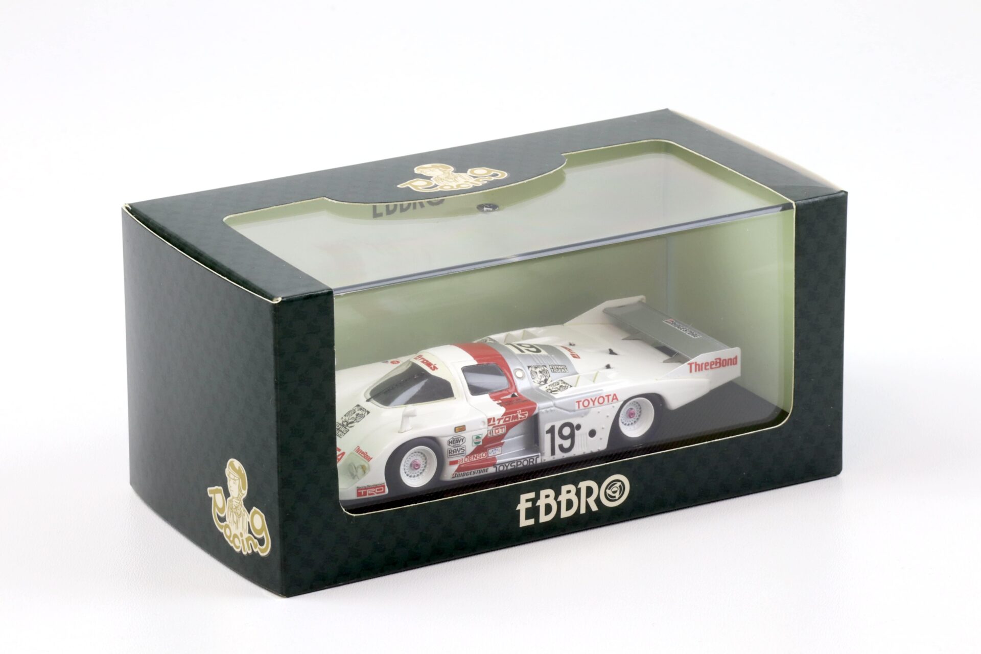 1:43 Ebbro Toyota TOMÂ´S 83C Riverside 1984 Hoshino/ Sekiya #19 white