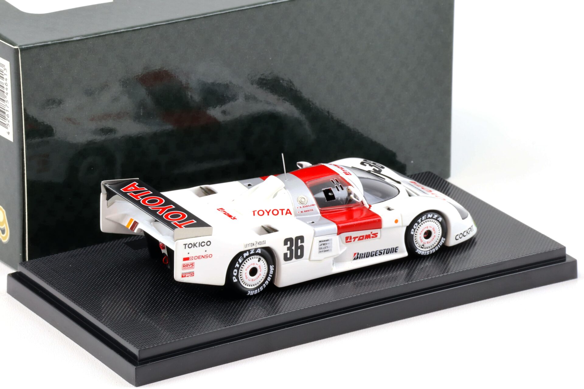 1:43 Ebbro Toyota TOMÂ´S 86C WEC Japan 1986 Fuji Nakajima/Lees/Sekiya #36