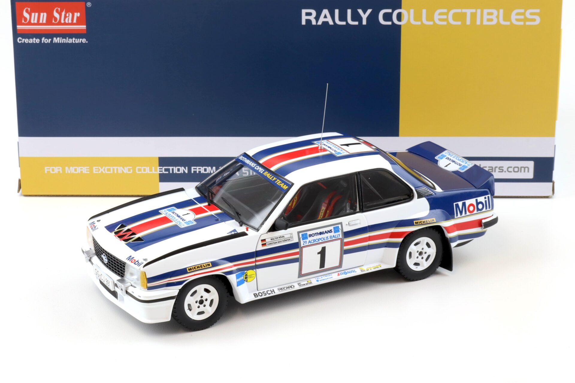 ID 93957 orig.jpg 1:18 Sun Star Opel Ascona 400 Rally 2nd Rothmans Acropolis 1982 World Champ Röhrl/ Geistdörfer