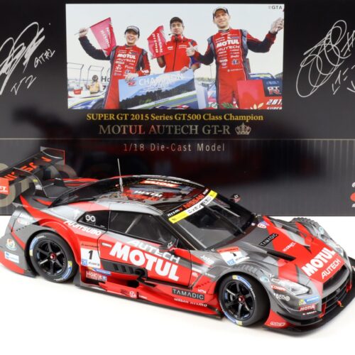 1:18 Ebbro Nissan GT-R Super GT500 2015 Champion Car MOTUL AUTECH #1