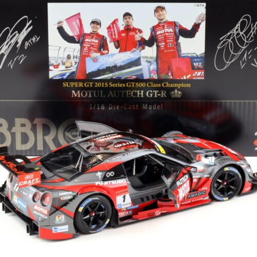 1:18 Ebbro Nissan GT-R Super GT500 2015 Champion Car MOTUL AUTECH #1
