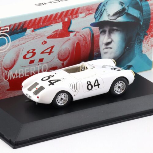 1:43 Spark Porsche 550 Spyder #84 Umberto Maglioli white 75Y MAP Porsche Museum