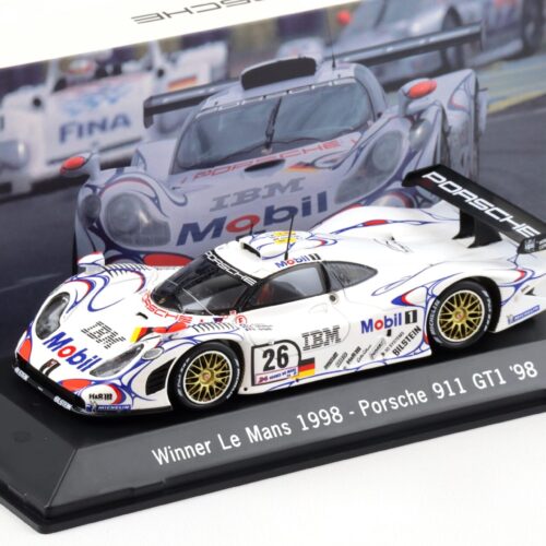1:43 Spark Porsche 911 GT1 Winner Le Mans 1998 Mobil 1 #26 MAP Porsche Museum
