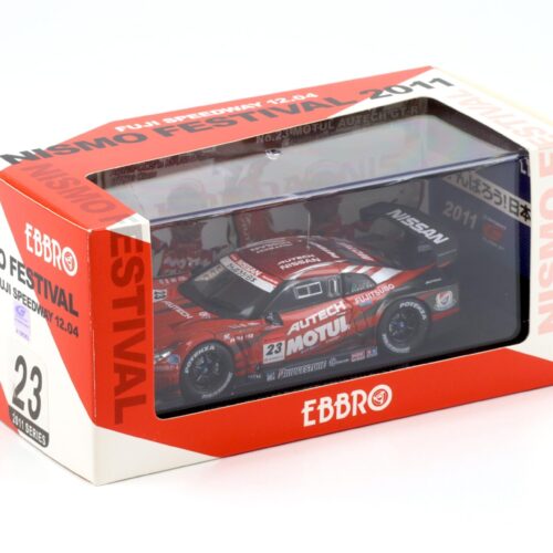1:43 Ebbro Nissan GT-R Super GT500 Rd.7 Autopolis Winner 2011 MOTUL AUTECH Nismo Festival