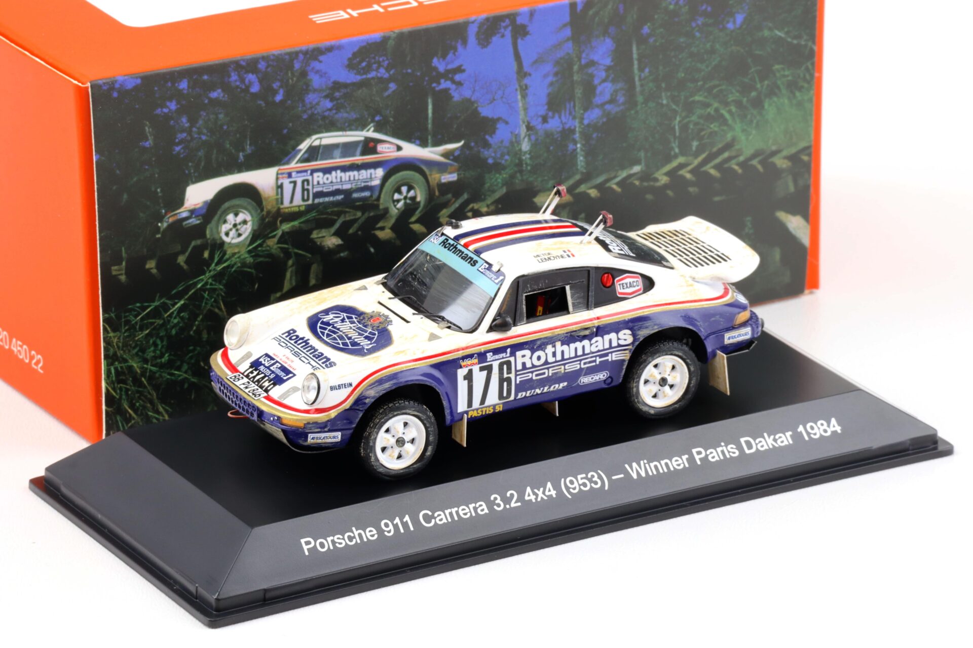 1:43 Spark Porsche 953 Winner Paris Dakar 1984 Rothmans #176 MAP Porsche Museum