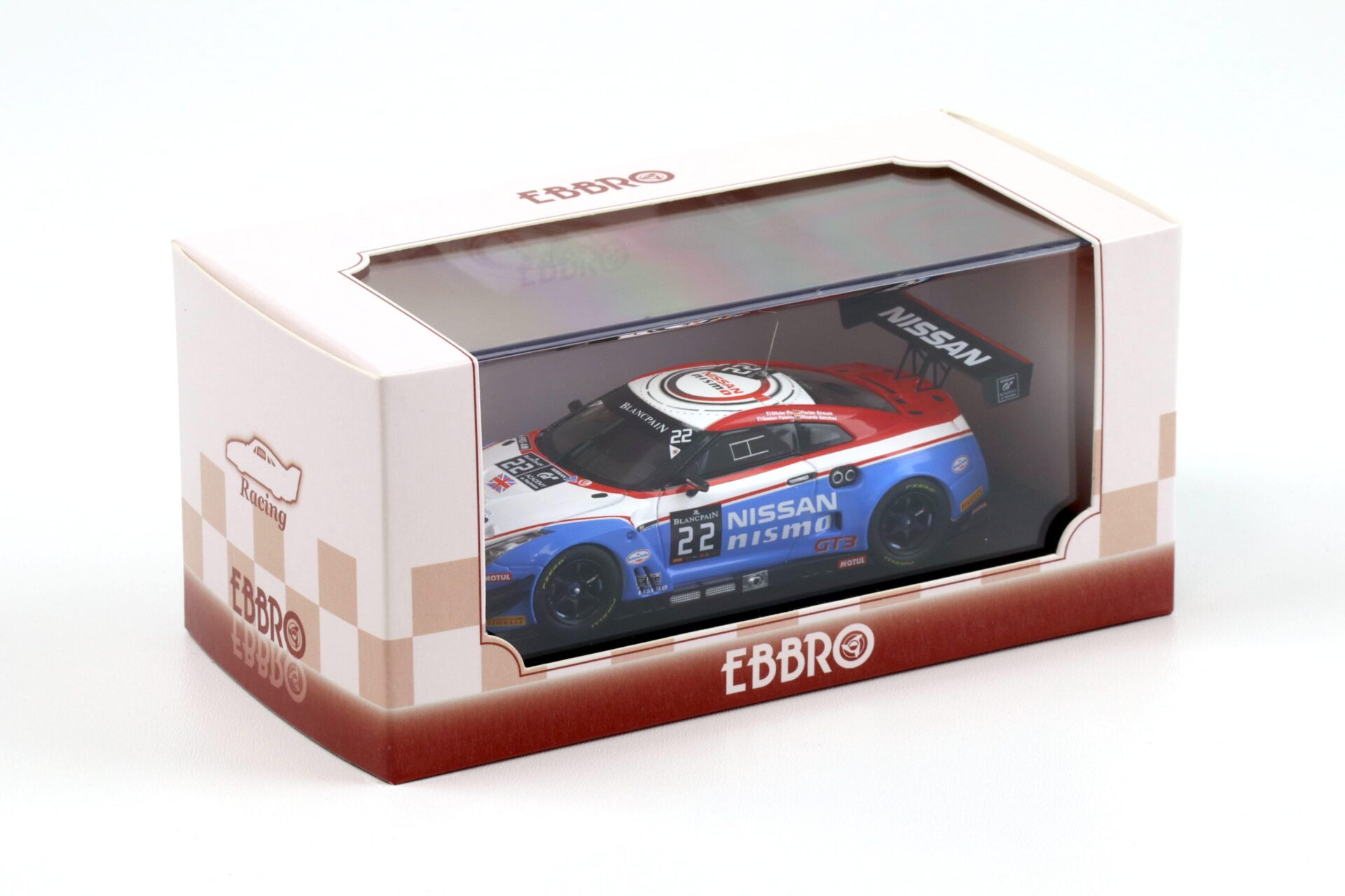 1:43 Ebbro Nissan GT-R NISMO GT3 Blancpain Endurance Series 2015 #22 Pla/ Strauss