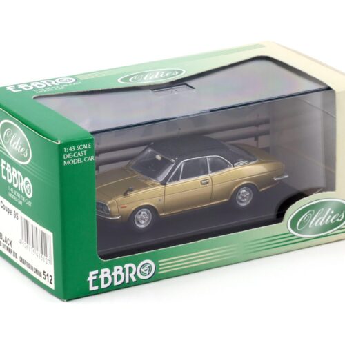 1:43 Ebbro Honda Coupe 9S 1970 Air Cooled gold metallic/ black vinyl roof