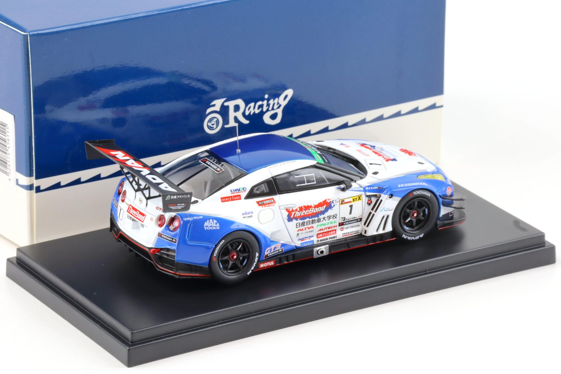 1:43 Ebbro Nissan GT-R R35 Super Taikyu 2017 #1 ThreeBond Uchida