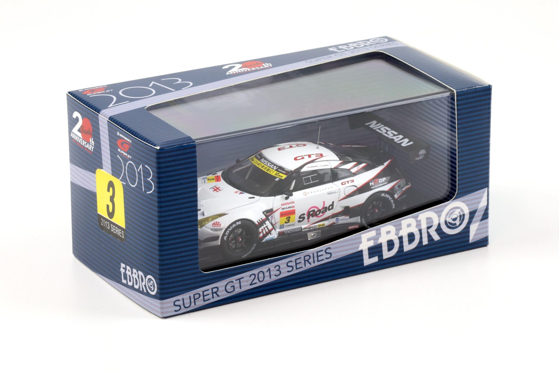 1:43 Ebbro Nissan GT-R R35 Super GT300 S Road NDDP GT-R 2013 #3 Hoshino/ Sasaki