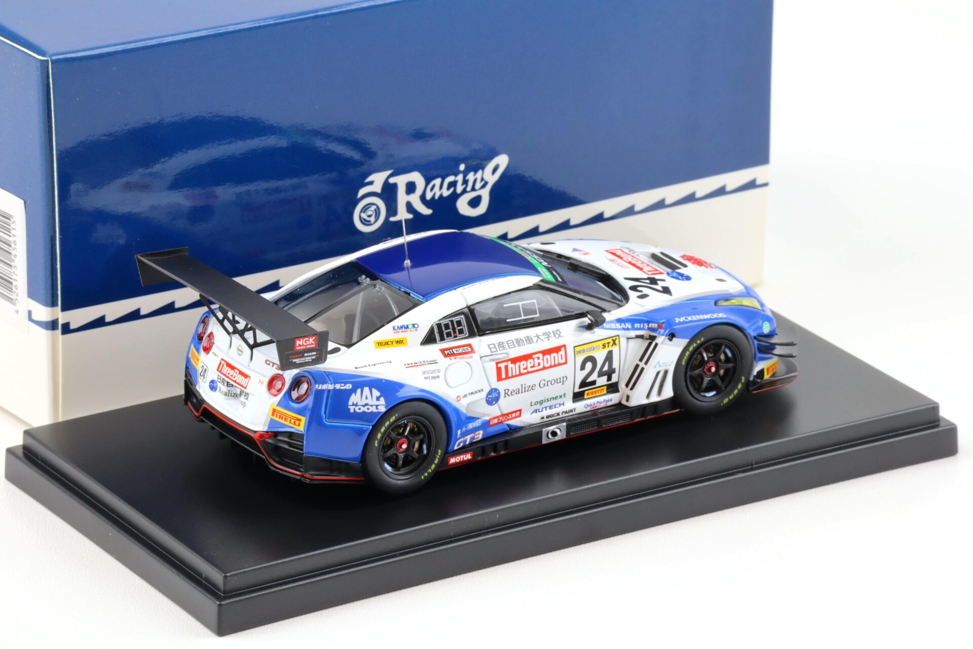 1:43 Ebbro Nissan GT-R R35 Super Taikyu 2017 #1 ThreeBond College GT-R Uchida
