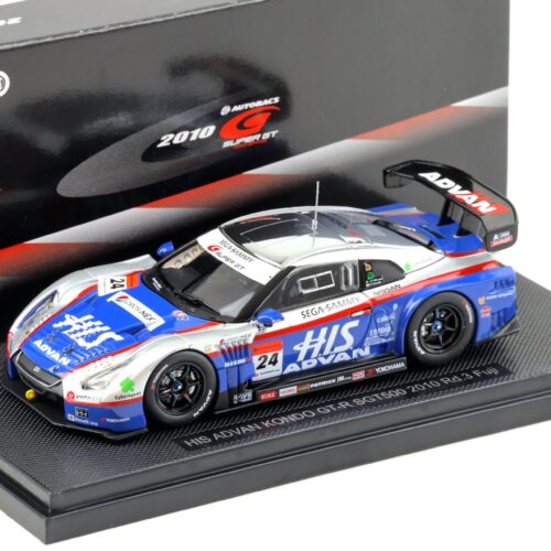 1:43 Ebbro Nissan GT-R Super GT500 HIS ADVAN KONDO 2010 Rd.3 Fuji #24