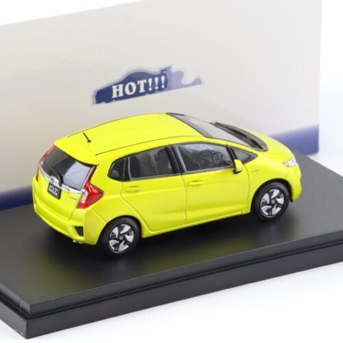 1:43 Ebbro Honda Fit Hybrid 2010 Attract yellow pearl