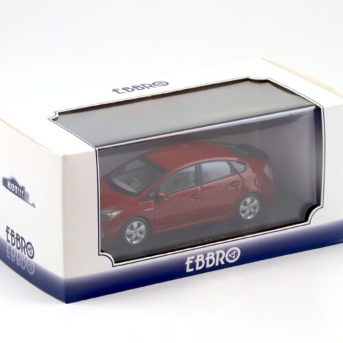 1:43 Ebbro Toyota Prius red Mica metallic 2012