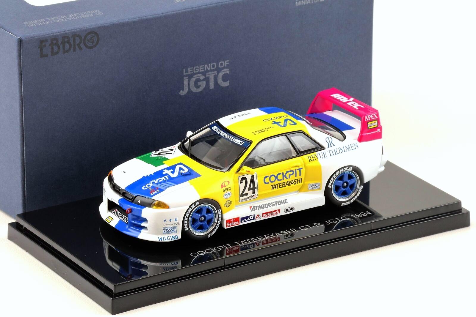 1:43 Ebbro Nissan GT-R R32 COCKPIT TATEBAYASHI GT-R JGTC 1994 #24 Sodeyama/Yamaji