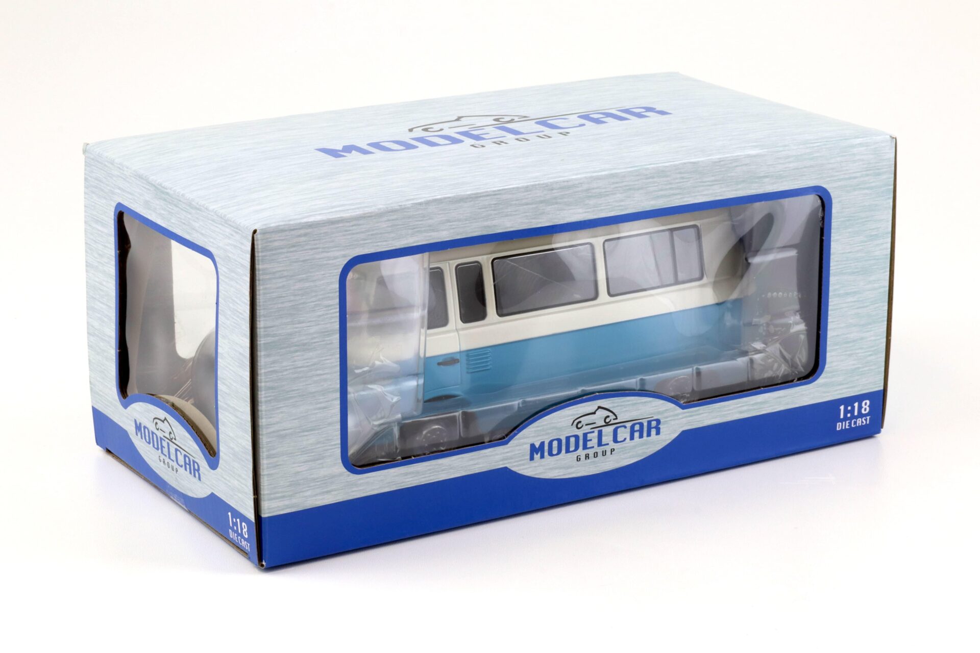 1:18 MCG Barkas B1000 Kleinbus 1965 blue/ white