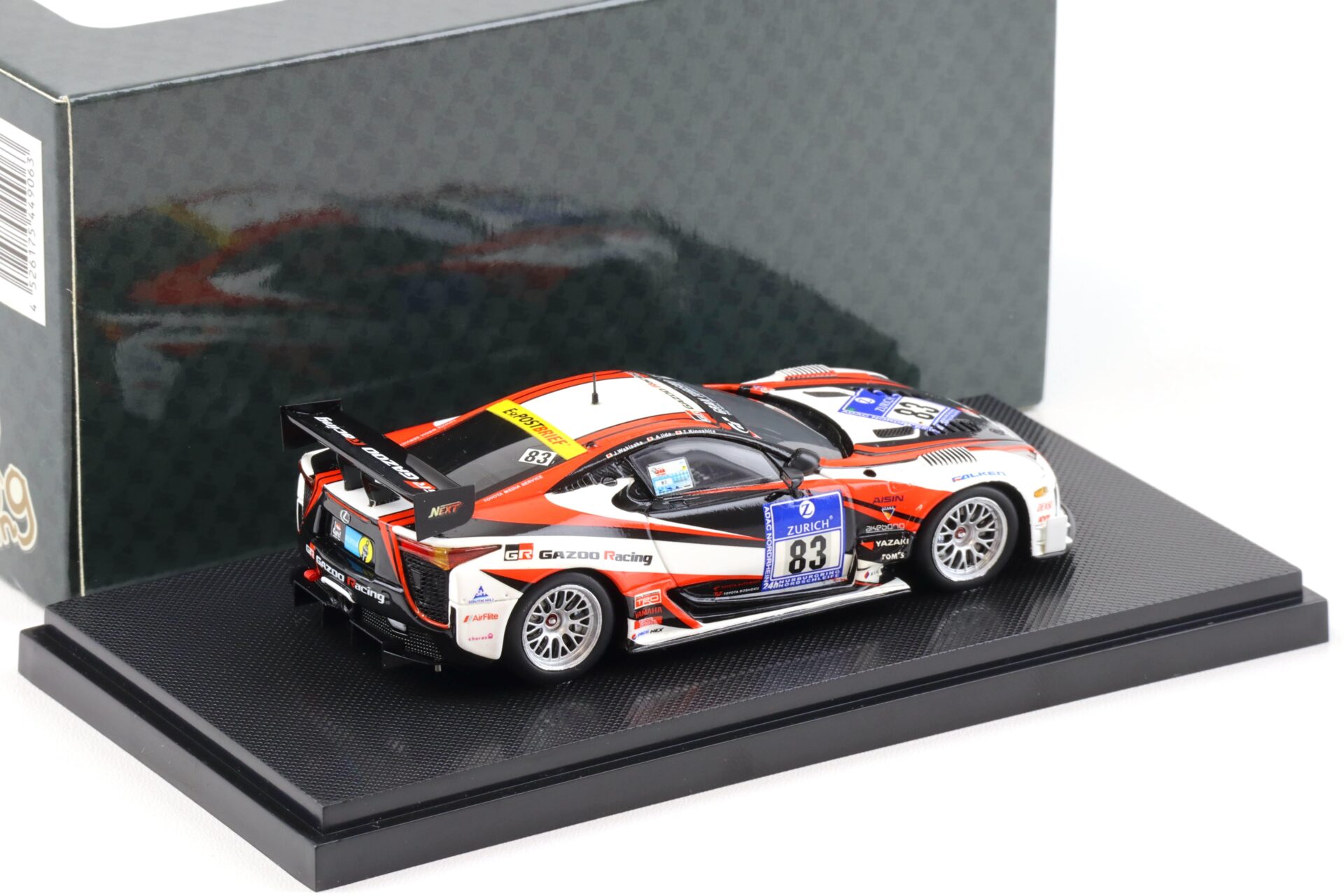 1:43 Ebbro Lexus LFA Nürburgring 24h Race 2012 #83 Gazoo Racing Kinoshita